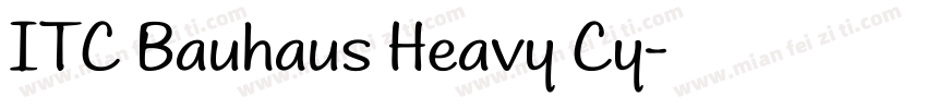 ITC Bauhaus Heavy Cy字体转换